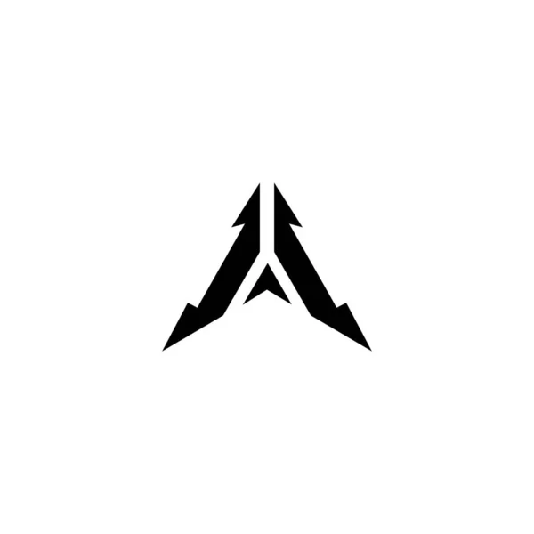 Ein Brief Logo Design Vorlage — Stockvektor