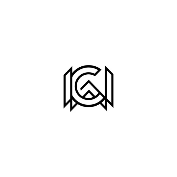 クリエイティブとCw Wcの手紙ロゴデザイン — ストックベクタ