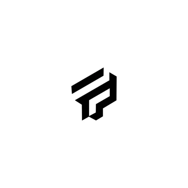 Carta Logo Diseño Con Creativo — Vector de stock