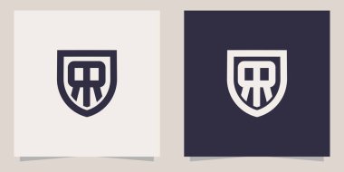 harf RR logo şablonu