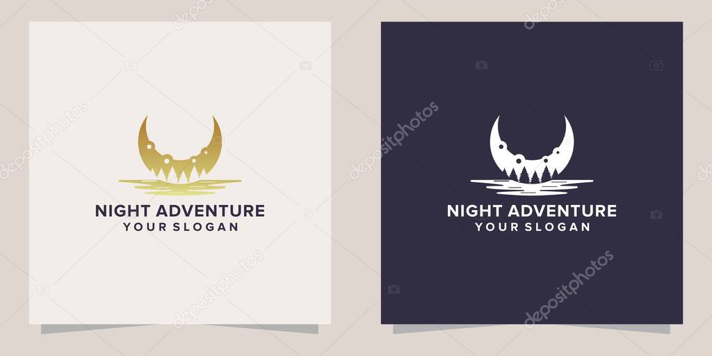 adventure night logo template