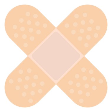 Tıbbi alçı. Düz vektör illüstrasyonu