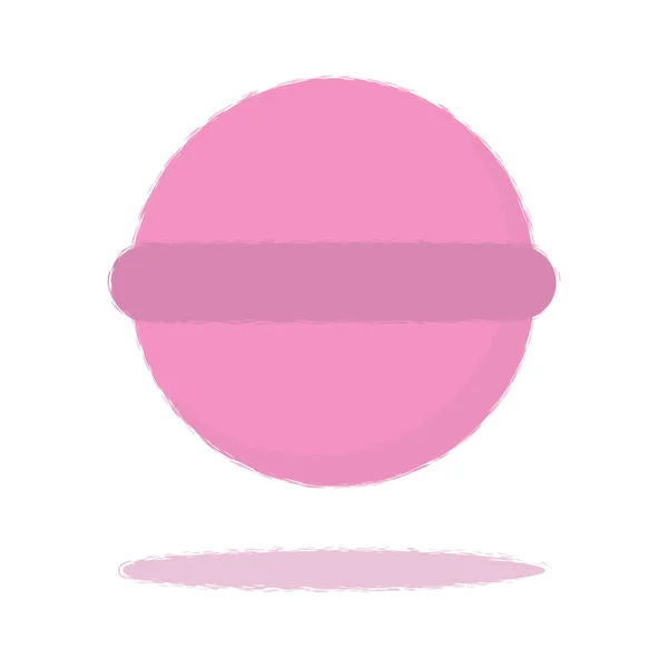 Bombe Bain Rose Illustration Vectorielle — Image vectorielle