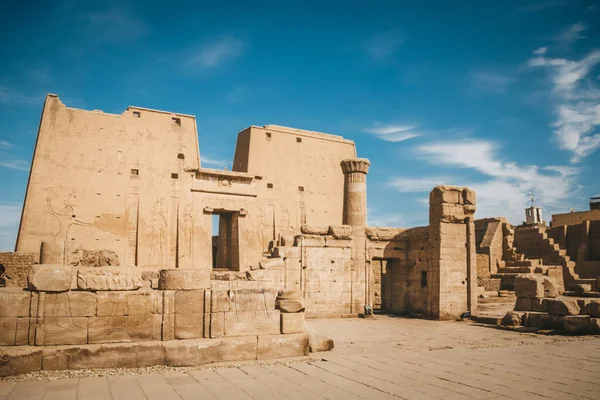 Ruínas Antigo Templo Hórus Edfu Egito — Fotografia de Stock