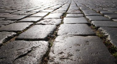 parke taşı, taş döşeme doku şehir