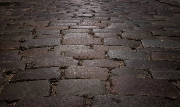 Cobblestone Stone Pavement Texture City — Stock Photo, Image