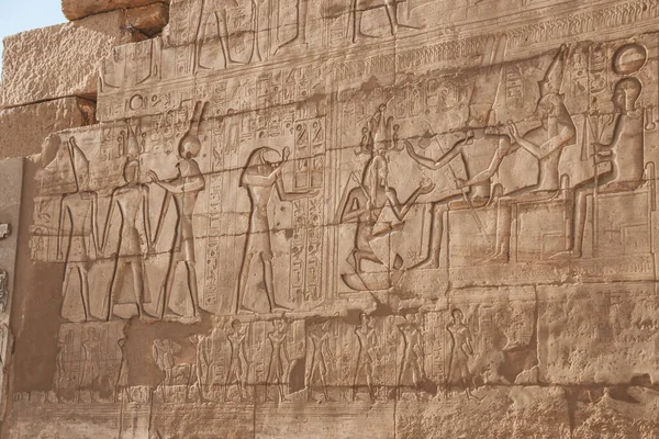 Ruínas Templo Egípcio Ramesseum Templo Funerário Faraó Ramsés Xiii Perto — Fotografia de Stock