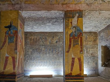 Mezar KV14, Mısır Firavunu Tausert 'in mezarı ve halefi Setnakhtu, Krallar Vadisi, Luxor, Mısır.