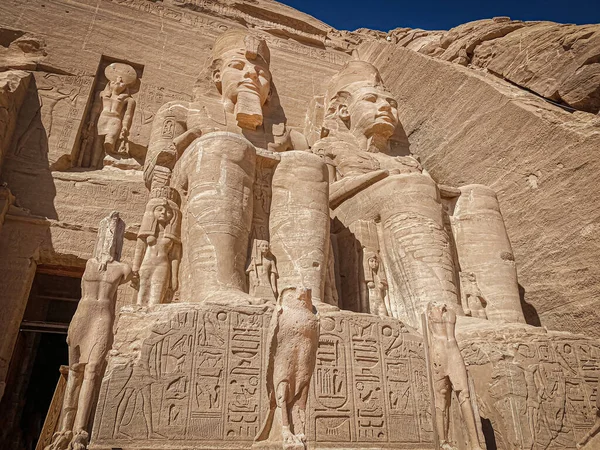 Abu Simbel Een Rots Nubië Waarin Twee Oude Egyptische Tempels — Stockfoto