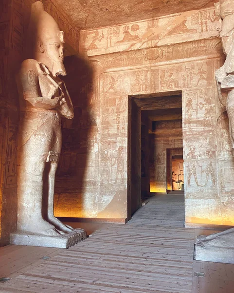 Abu Simbel Una Roca Nubia Que Tallaron Dos Templos Antiguos —  Fotos de Stock