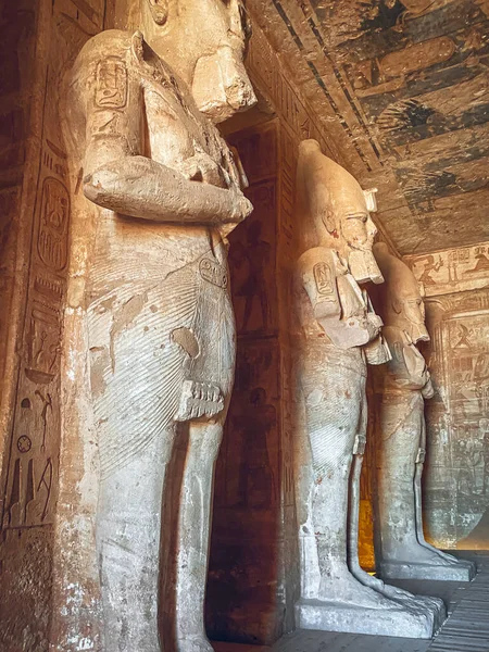 Abu Simbel Una Roca Nubia Que Tallaron Dos Templos Antiguos —  Fotos de Stock