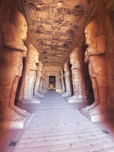 Abu Simbel Una Roca Nubia Que Tallaron Dos Templos Antiguos —  Fotos de Stock