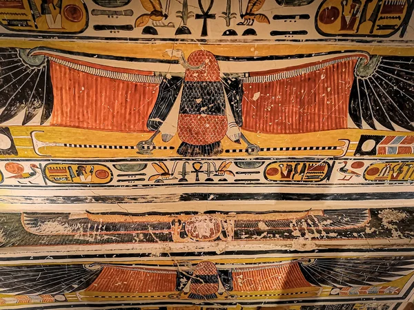 Kv9 キングスバレーいいえ メムノンの墓 20世紀のファラオの墓 ラムセス5世とラムセス6世 — ストック写真