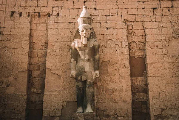 Ruínas Templo Karnak Egípcio Maior Museu Livre Luxor — Fotografia de Stock