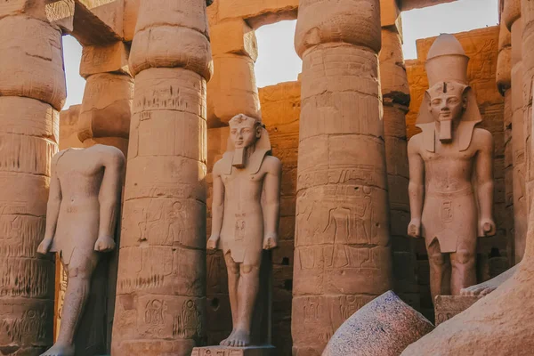 Ruínas Templo Karnak Egípcio Maior Museu Livre Luxor Fotos De Bancos De Imagens Sem Royalties