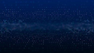 Soyut Dijital Arkaplan Bilim Teknolojisi Ağı Büyük Veri Bağlantısı 3B .