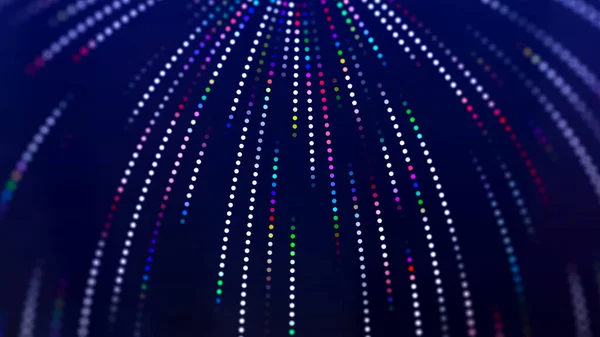 Digital Background Movement Glowing Particles Complex Technologies Big Data — Stock Photo, Image