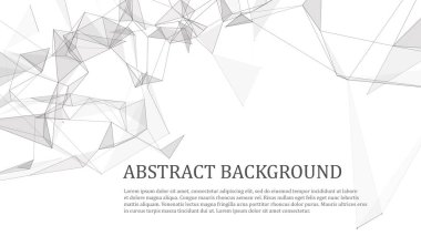 Ağ ya da bağlantı. Yeni teknolojilerin soyut arka planı. Veri transferi. Üç Boyut