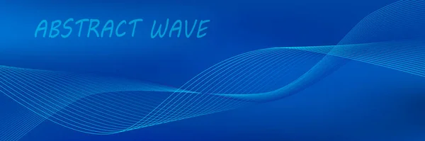 デザインのための抽象音楽波要素 滑らかな動きのダイナミクスのベクトル図 — ストックベクタ