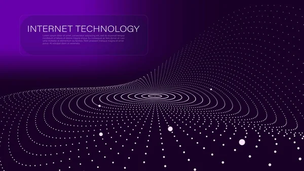 技術的背景 仮想現実分析 未来的なビットマップ ベクターイラスト Eps10 — ストックベクタ