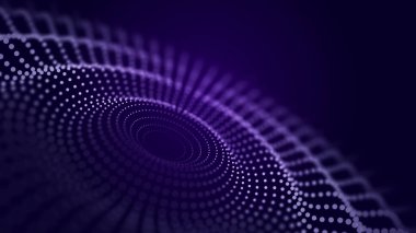 Soyut sanal alan. Yapay Zeka. Veri birikimi. Üç Boyut