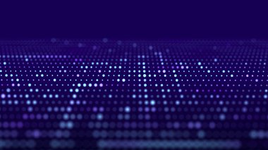 Soyut Dijital Arkaplan Bilim Teknolojisi Ağı Büyük Veri Bağlantısı 3B .