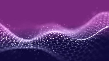 Soyut müzik dalgaları. Düzgün bilgi transferi. Üç Boyut .