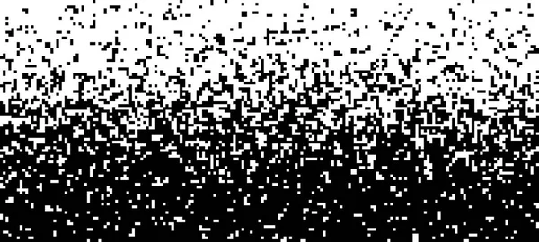 Caída Aleatoria Partículas Diferentes Tamaños Mosaico Píxeles Abstracto Ilustración Vectorial — Vector de stock