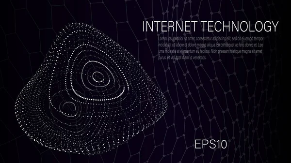 技術的背景 仮想現実分析 未来的なビットマップ ベクターイラスト Eps10 — ストックベクタ