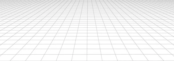 Rete Prospettica Vettoriale Linee Dettagliate Sfondo Bianco — Vettoriale Stock