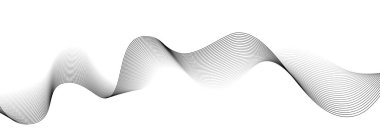 Tasarım için soyut müzik dalgası öğesi. Yumuşak hareket dinamiğinin vektör illüstrasyonu.