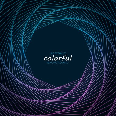 Gradyan çizgi soyut vektör arkaplanı. Teknoloji logosu ögesi .