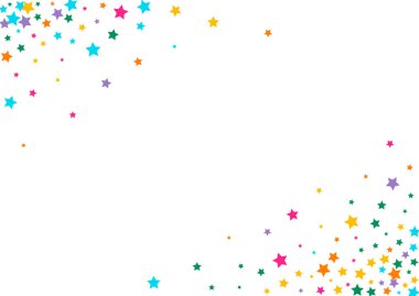 Çok renkli Xmas Vektörü Beyaz Arkaplan Parlak Sınır. Parlak Soyut Yıldız Şablonu. Parıltı deseni. Değiştirilmiş Zarif Yıldız dokusu.