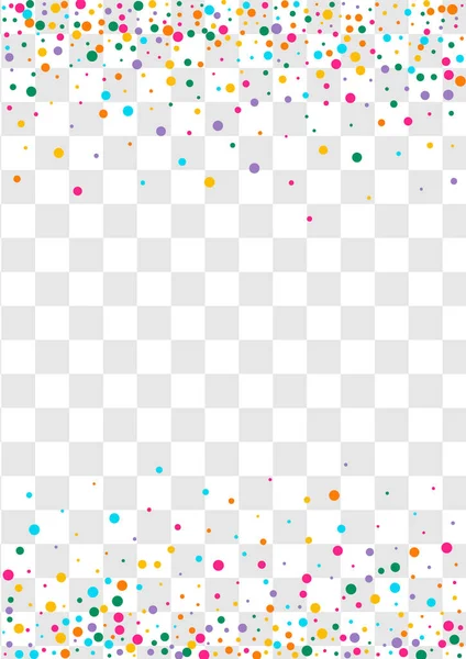 亮晶晶装饰矢量透明背景 庆祝点模式 快乐循环图解 彩色Confetti独立旗 — 图库照片