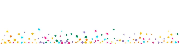 Renkli Soyut Vektör Panoramik Beyaz Arkaplan Yıldızlı Çizim Gökkuşağı Sihirli — Stok fotoğraf