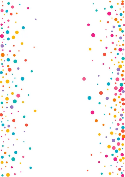 Color Circle Carnival Vector Weißer Hintergrund Abstrakter Staubhintergrund Vector Dot — Stockvektor