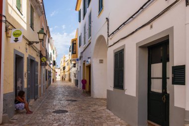Menorca, İspanya, 20 Temmuz 2018. Ciudadela, Ciutadella, Menorca, Balear Adaları, İspanya. 