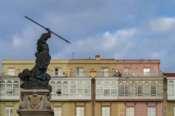 View of the Plaza de Maria Pita in the city of A Coruna in Galicia, Spain — Stock Photo, Image