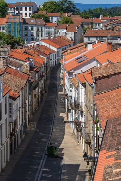 Galiçya 'nın Santiago de Compostela şehrinde sokak, İspanya. — Stok fotoğraf
