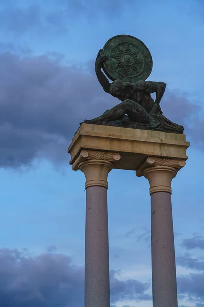 Monument to Hercules in the city of Ecija in Seville, Andalucia, Spain. — Stock Photo, Image