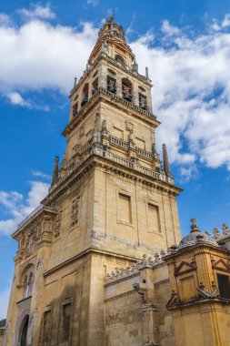 İspanya, Endülüs 'teki Cordoba Camii Katedrali manzarası. 