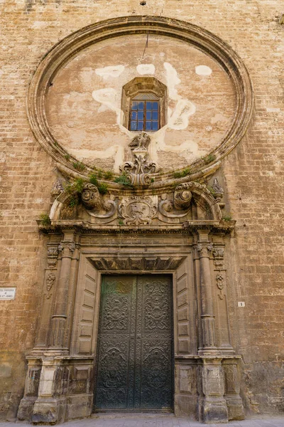 Voorzijde Van Kerk Van Santos Juanes Valencia Spanje Hoge Kwaliteit — Stockfoto
