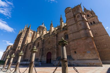 İspanya 'nın Salamanca şehrinin katedrali. Yüksek kalite fotoğraf