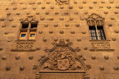 İspanya 'nın Salamanca şehrindeki Mermi Evi. Yüksek kalite fotoğraf