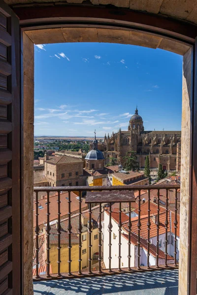 View Cathedral City Salamanca Towers Clerecia Spain High Quality Photo — Stock Photo, Image