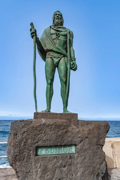 Candelaria Tenerife Spain June 2022 Statue Guanche King Pelinor Candelaria — Stock Photo, Image