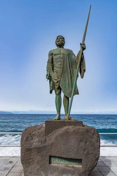 Candelaria Tenerife Spain June 2022 Statue Guanche King Adjona Candelaria — Stock Photo, Image