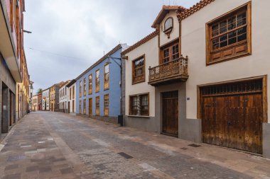 San Cristobal de la Laguna, Tenerife, Spain, June 20, 2022. Street of San Cristobal de la Laguna in Tenerife, Canary Islands. High quality photo