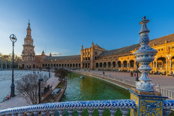 Plaza Spain City Seville Spain High Quality Photo — Stockfoto