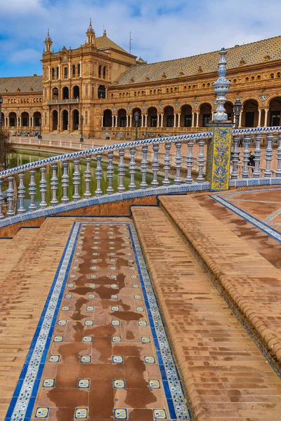 Plaza of Spain in the city of Seville, in Spain. High quality photo